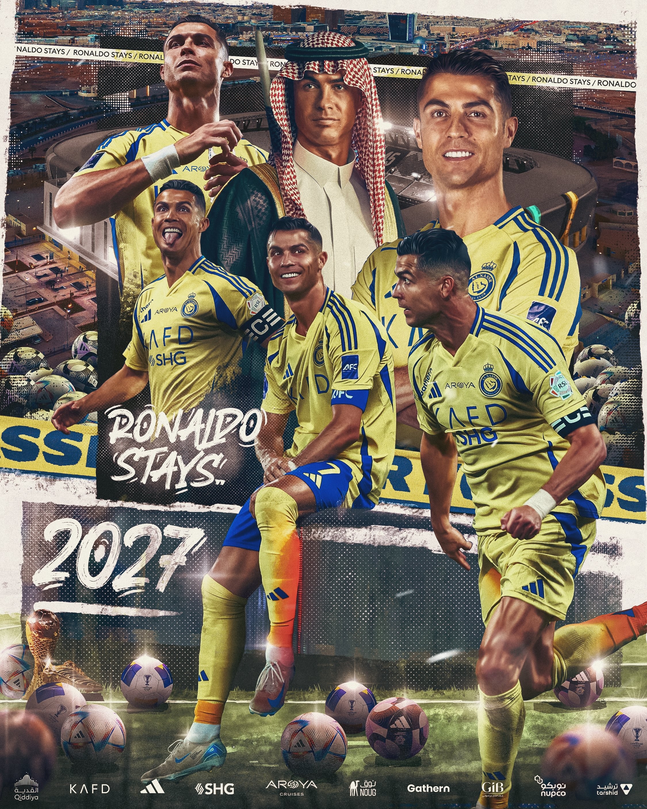 و ما زال في القصة ما يُروى ✍️ #النصر_إلى_الابد ?/كريستيانو رونالدو: أنا برتغالي لكنني أنتمي للمملكة العربية السعودية