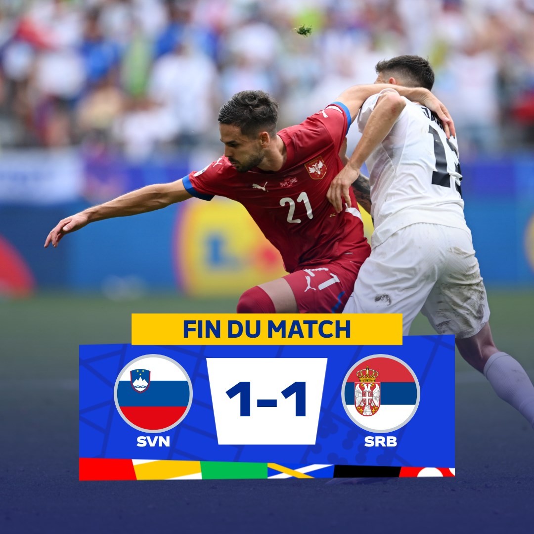 صربيا ضد سلوفينيا في يورو 2024