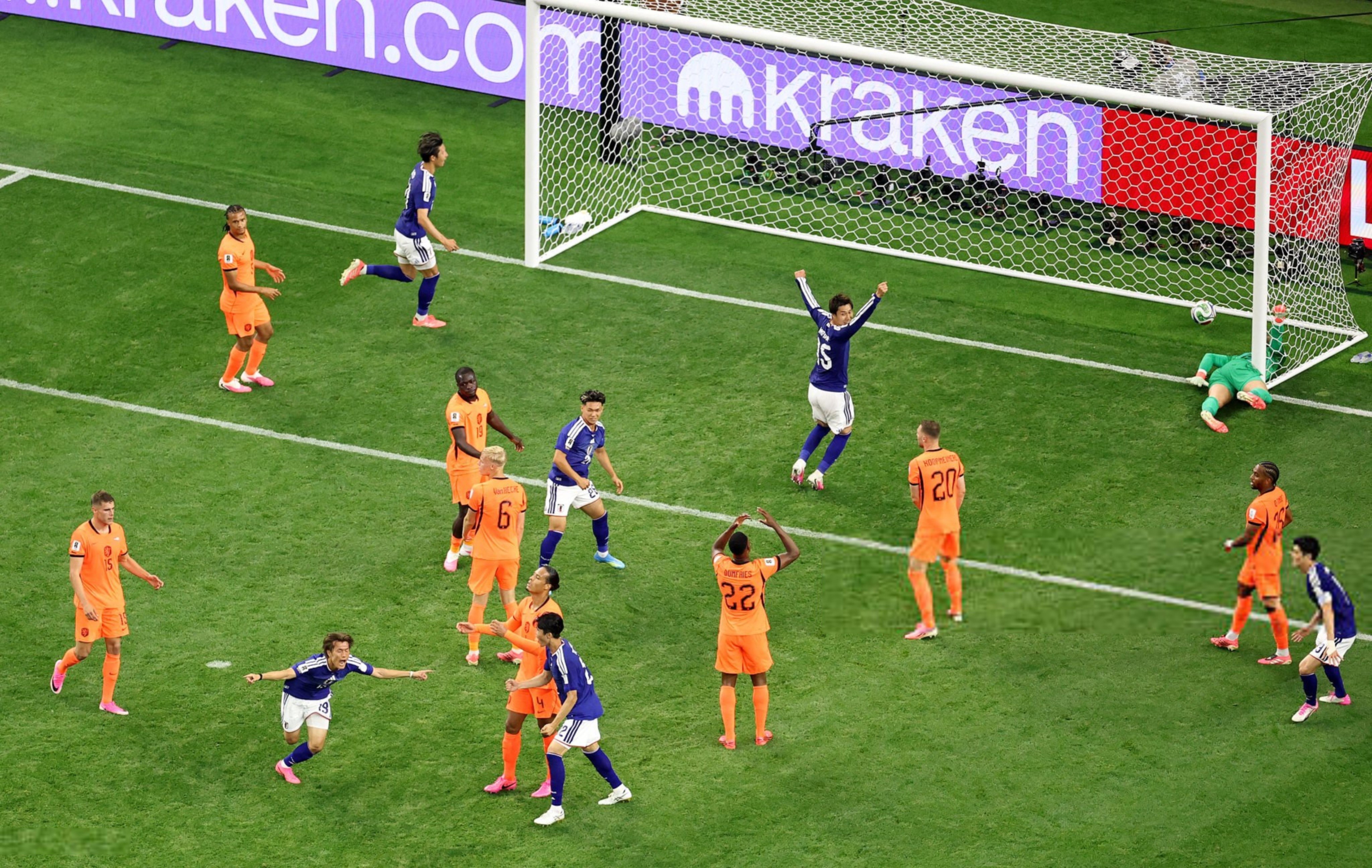 تعادل مثير بين الساموراي والمنتخب الهولندي 2–2