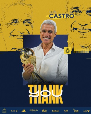 قررت شركة نادي #النصر رسميًا إنهاء العلاقة التعاقدية مع مدرب الفريق الأول السيد لويس كاستـرو  ?