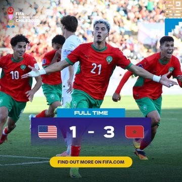  المغرب 3-1 أمريكا ??   إلى نصف النهائي — كأس العالم للـشباب