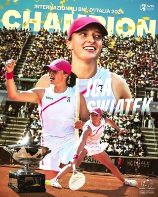 «دورة روما»: شفيونتيك تهزم سابالينكا وتحرز اللقب