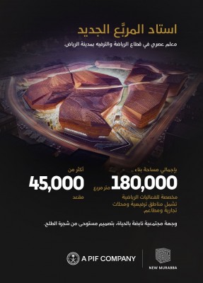 استاد «المربع الجديد»... منارة رياضية سعودية بطاقة 45 ألف متفرج