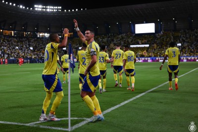 ​النصر يكتفي بثنائية في شباك الوحدة