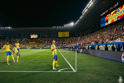 ​النصر يكتفي بثنائية في شباك الوحدة