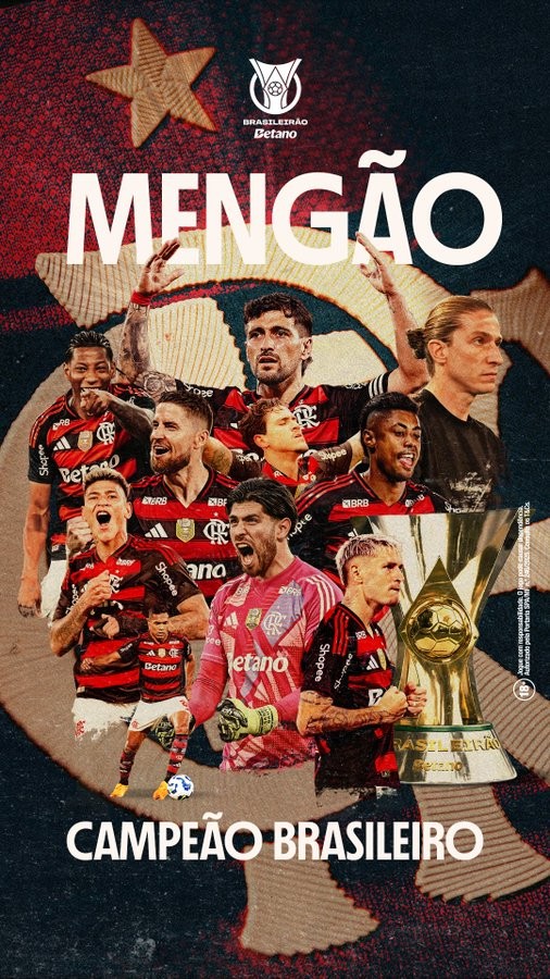 After the Libertadores title... Flamengo crowned Brazilian league champion