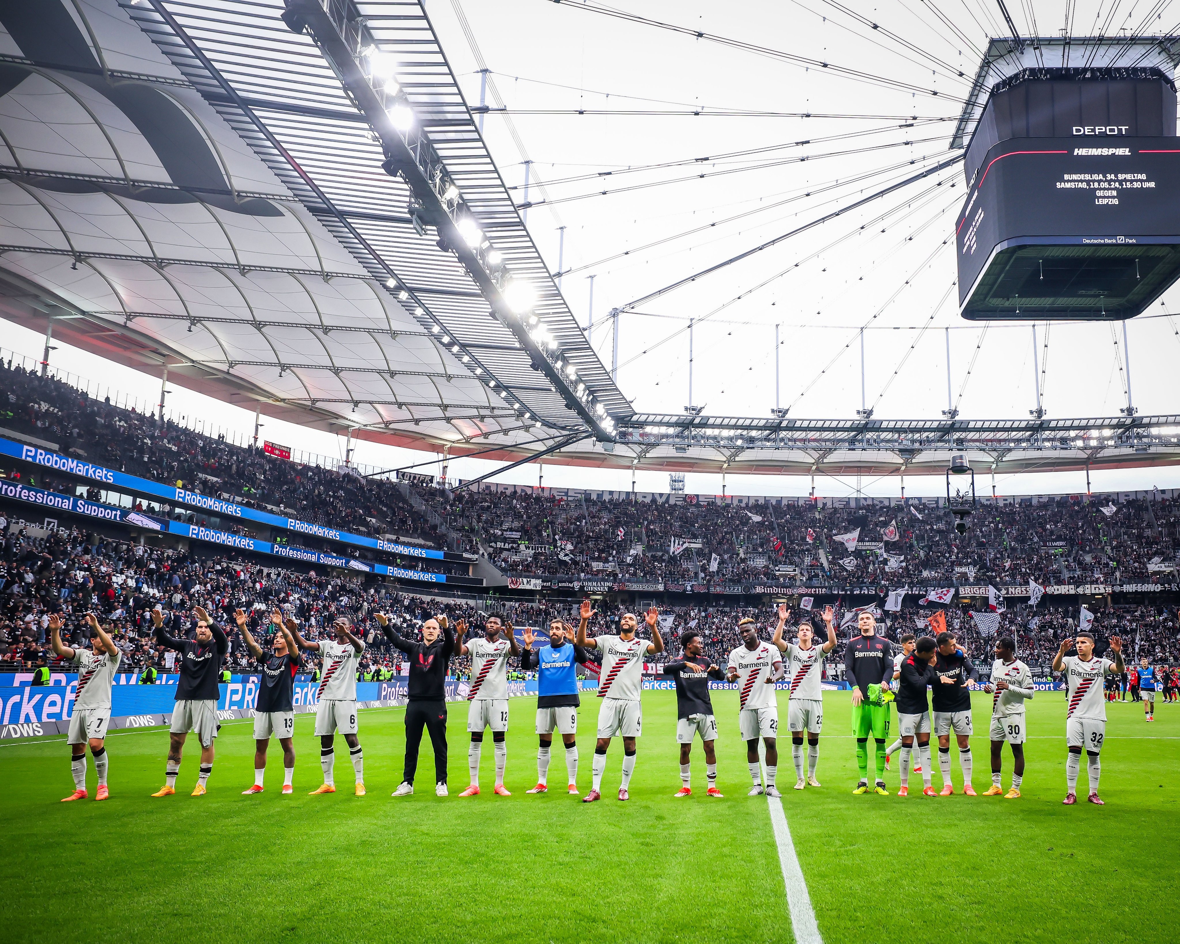 Another game gone by and Bayern Leverkusen are STILL undefeated.   Two games away from an undefeated Bundesliga season.   Five games away from an undefeated season in all comps. 