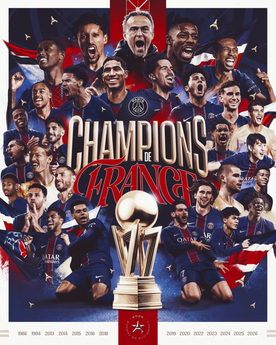 Paris Saint-Germain crowned French league champions