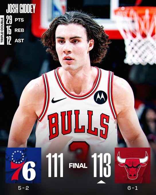 Bulls turn the tables on Sixers led by Gedi and Vucevic