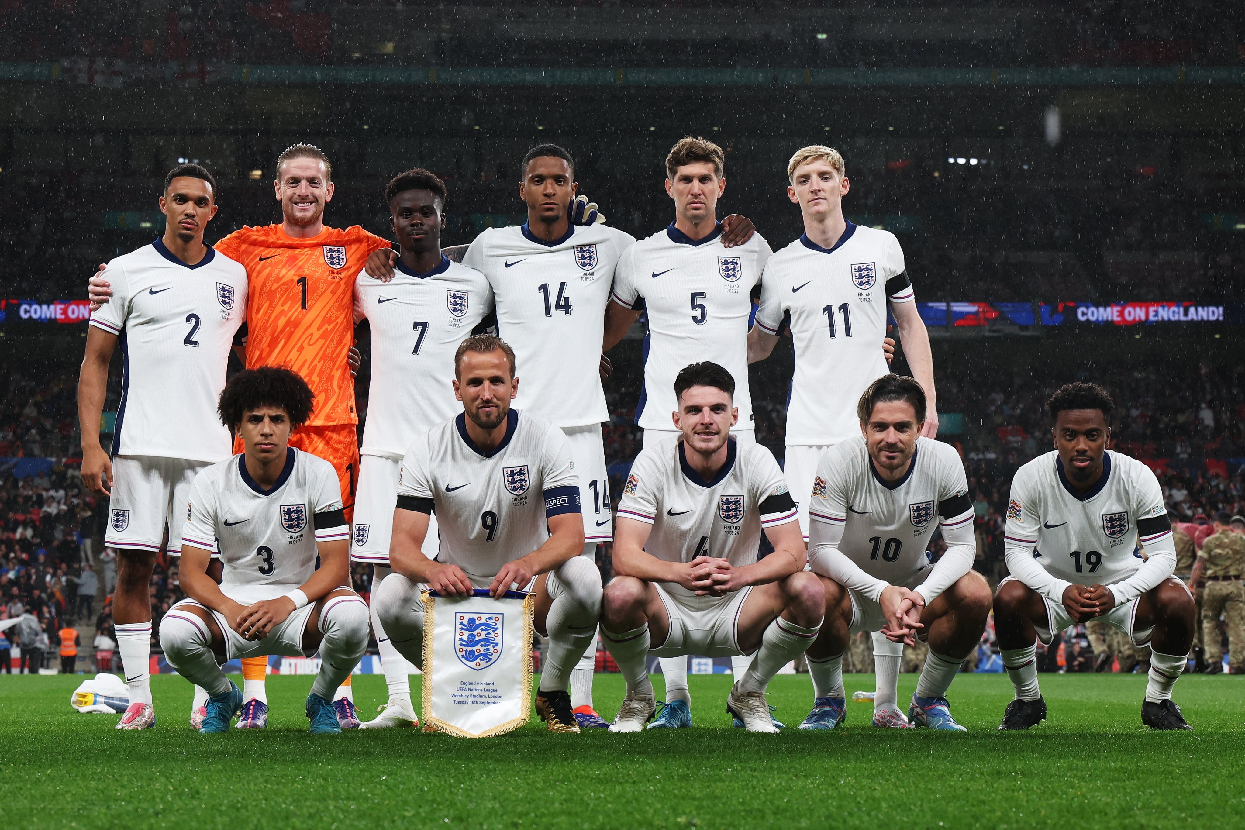 Harry Kane completes the double on his 100th game for England. Impressive numbers