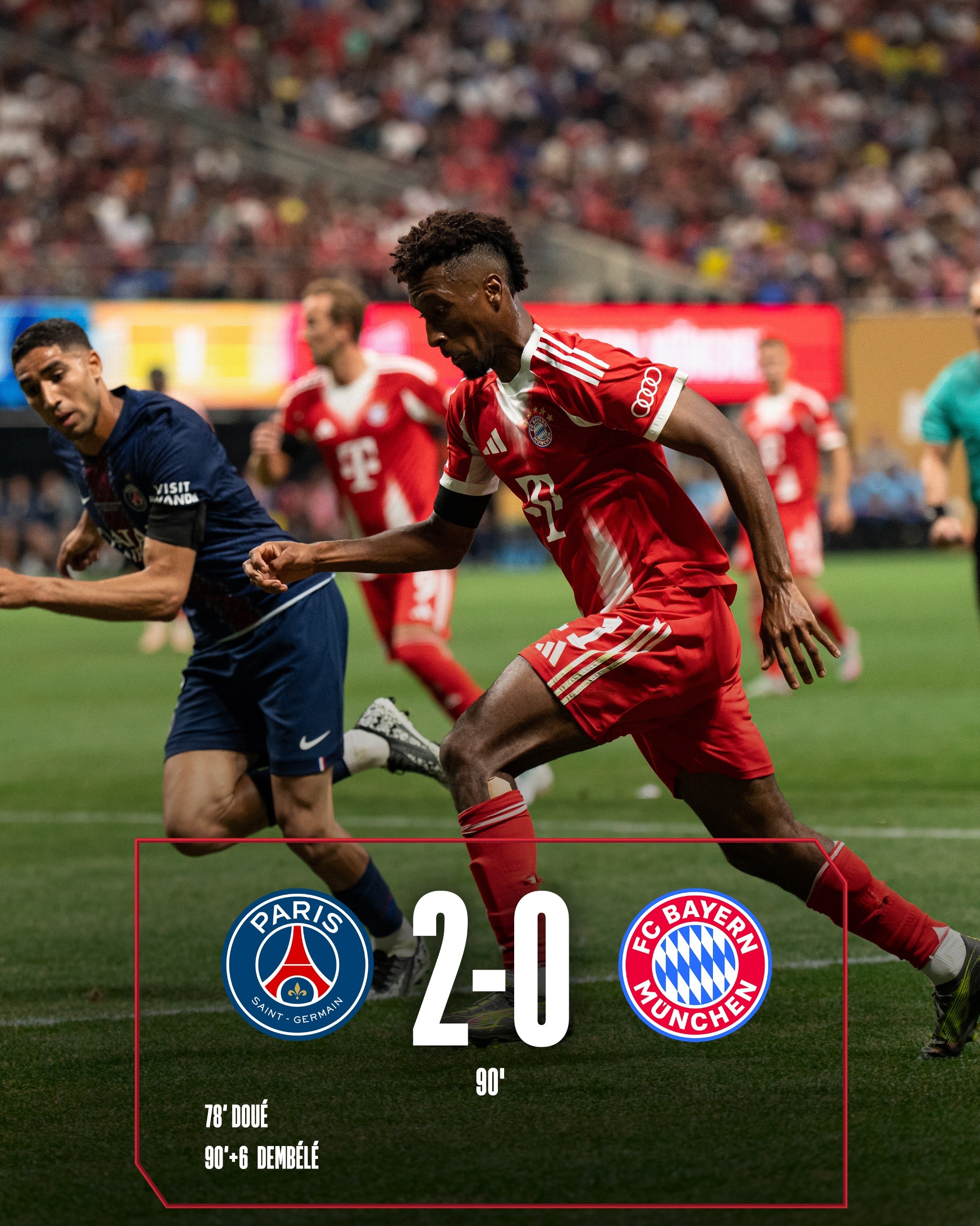 Out in the quarter-finals: FC Bayern loses to PSG in Atlanta