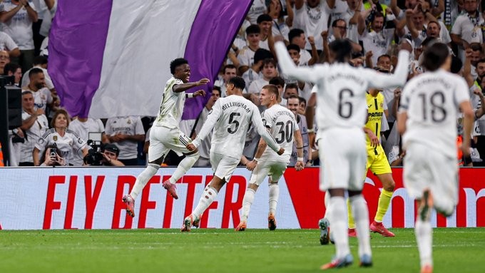 Real Madrid 3-1 Villarreal: Vinicius Jr and Mbappe both on scoresheet as Los Blancos move top of LaLiga