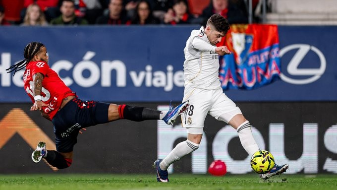 Real Madrid lost  from Osasuna 
