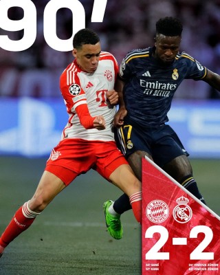 Vinicius leads Real Madrid to a precious draw against Bayern