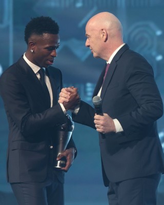 Vinicius Junior wins The Best FIFA Men's Player award for 2024