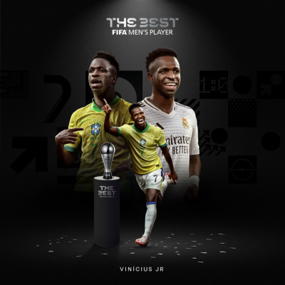 Vinicius Junior wins The Best FIFA Men's Player award for 2024