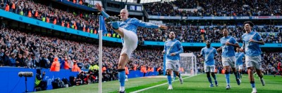 Haaland hits the back of the net with a hat‑trick in his team’s crushing victory