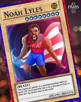 Noah Lyles gives U.S. sprinting its swag back with Olympic gold in the 100 meters