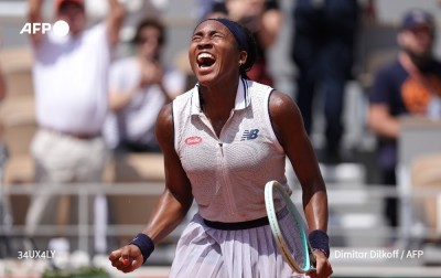 The American rallied from a set down to reach her second RG semi-final